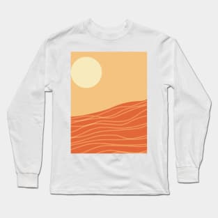 boho sun and beach waves Long Sleeve T-Shirt